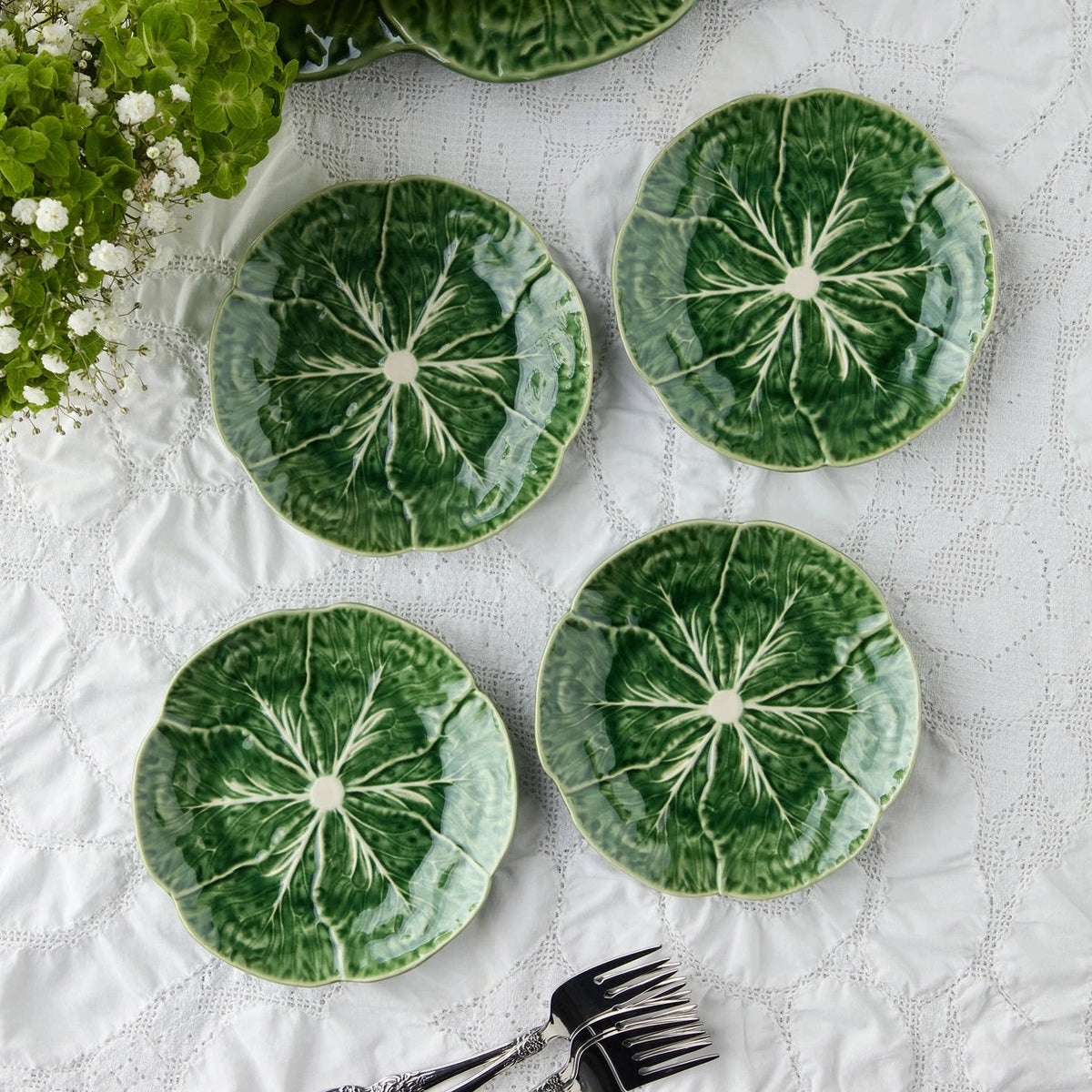 Cabbage Canape Plate - Set of 2 Kitchen 