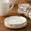 Cabbage Canape Plate - White - Set of 2 Kitchen 