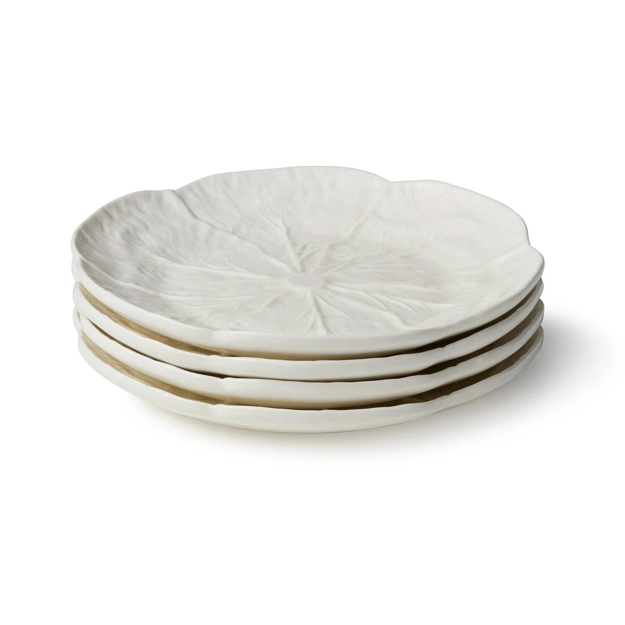 Cabbage Canape Plate - White - Set of 2 Kitchen 