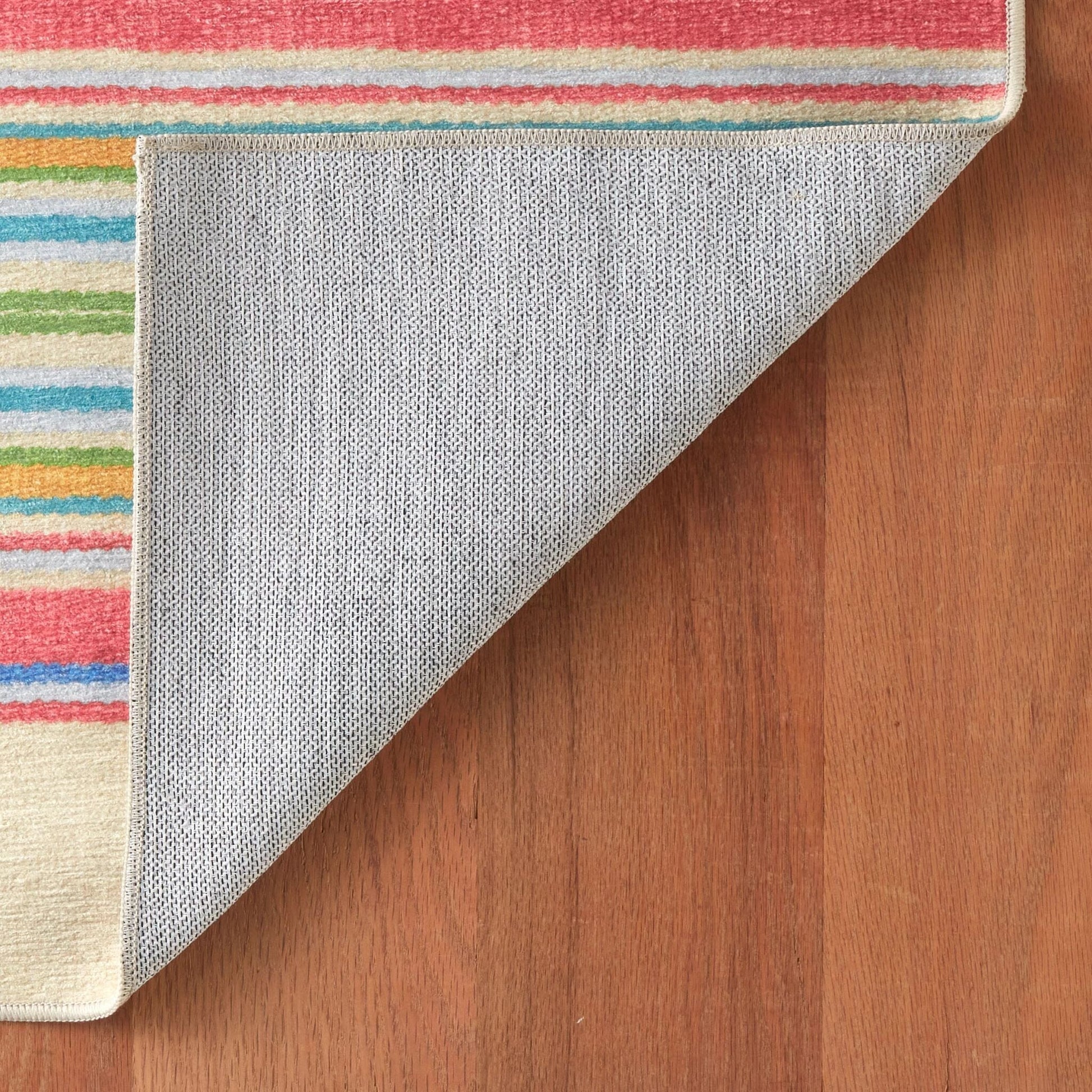 Cady Stripe Multi Machine Washable Rug RUGS 