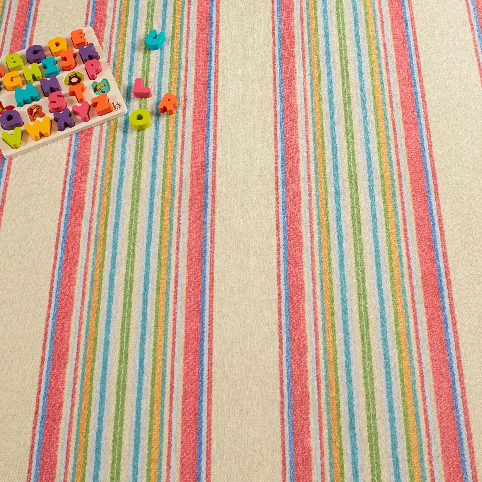 Cady Stripe Multi Machine Washable Rug RUGS 