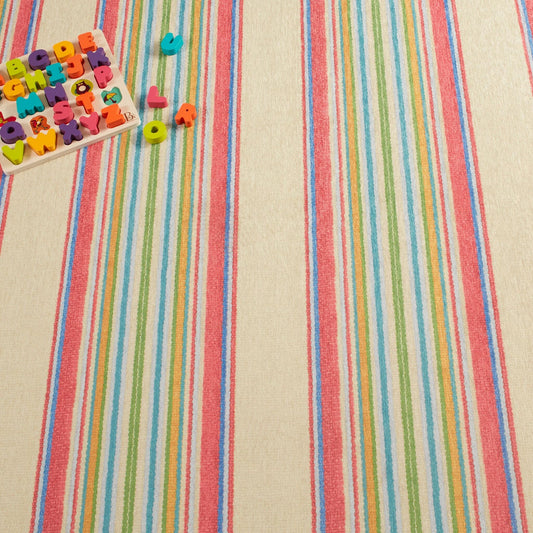 Cady Stripe Multi Machine Washable Rug RUGS 