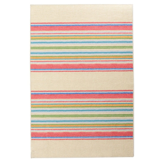 Cady Stripe Multi Machine Washable Rug RUGS 
