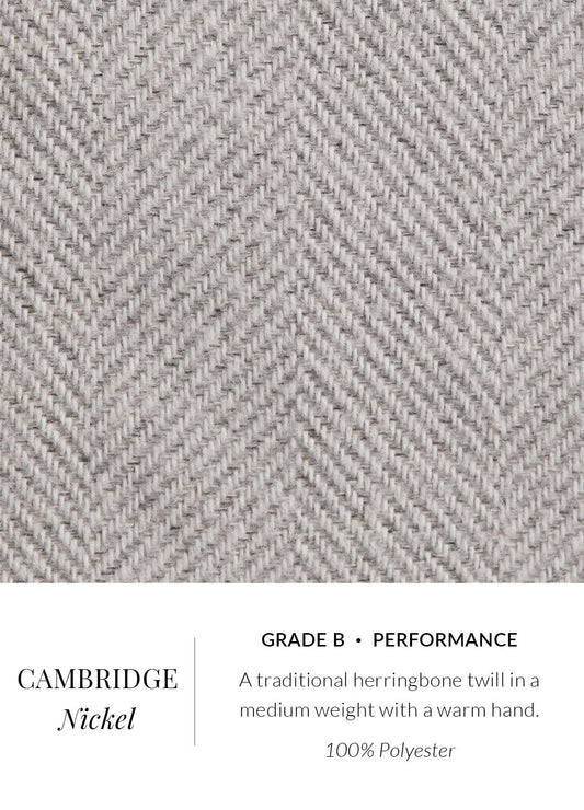Cambridge Herringbone Nickel Fabric By the Yard 