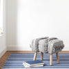Camden Stripe Denim Handwoven Cotton Rug Rugs 