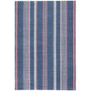 Camden Stripe Denim Handwoven Cotton Rug Rugs 
