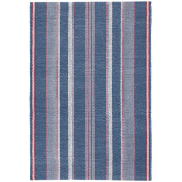 Camden Stripe Denim Handwoven Cotton Rug Rugs 