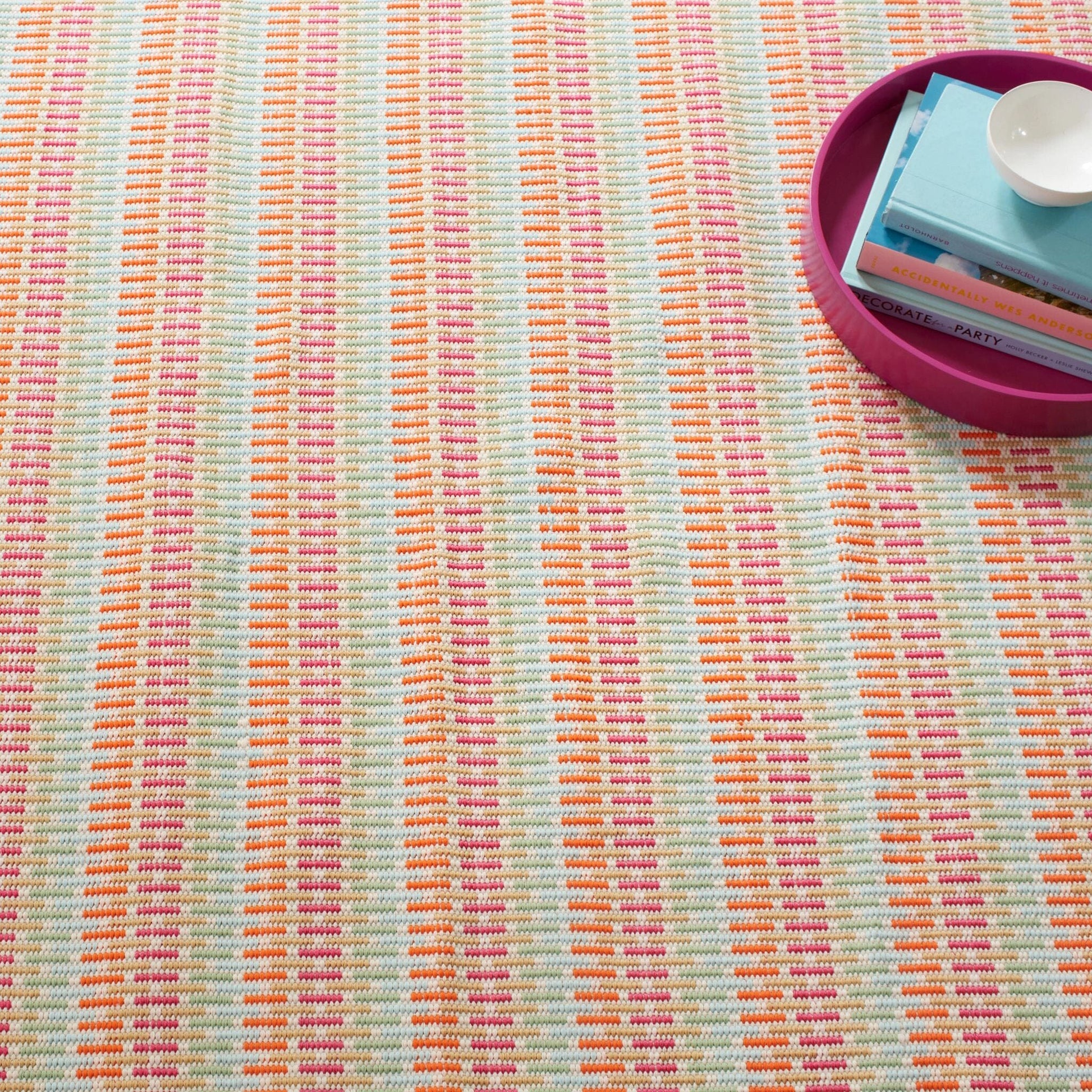 Candy Stripe Multi Handwoven Indoor/Outdoor Rug RUGS 