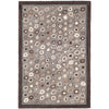 Cat's Paw Grey Hand Micro Hooked Wool Rug Rugs 
