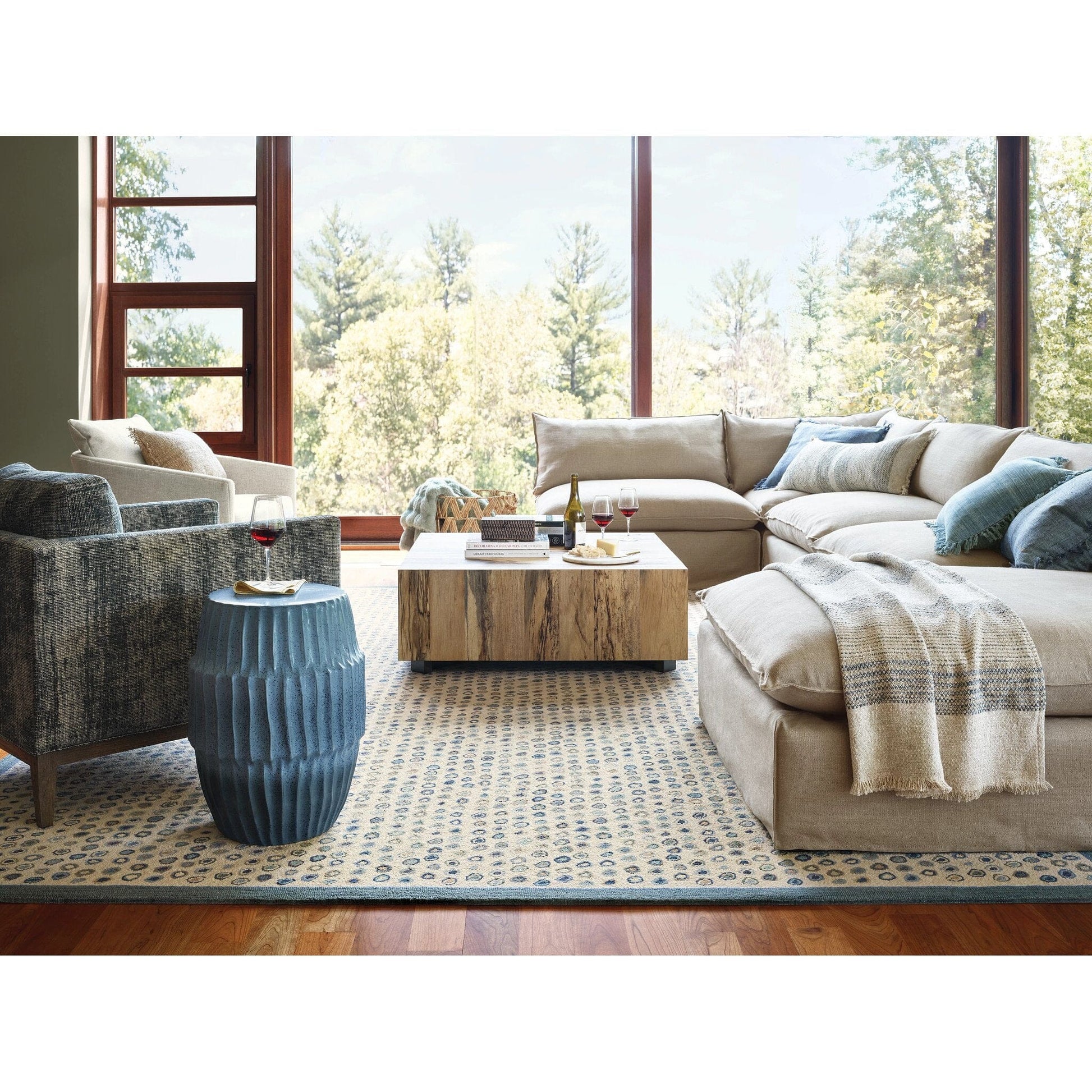Cat's Paw Mineral Hand Micro Hooked Wool Rug Rugs 