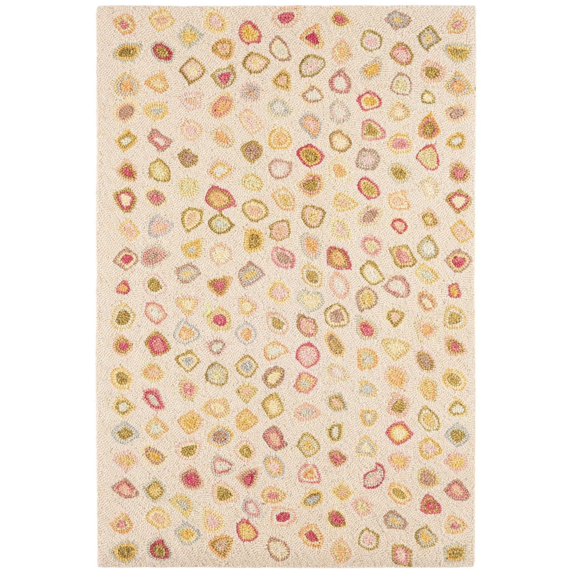 Cat's Paw Pastel Hand Micro Hooked Wool Rug Rugs 