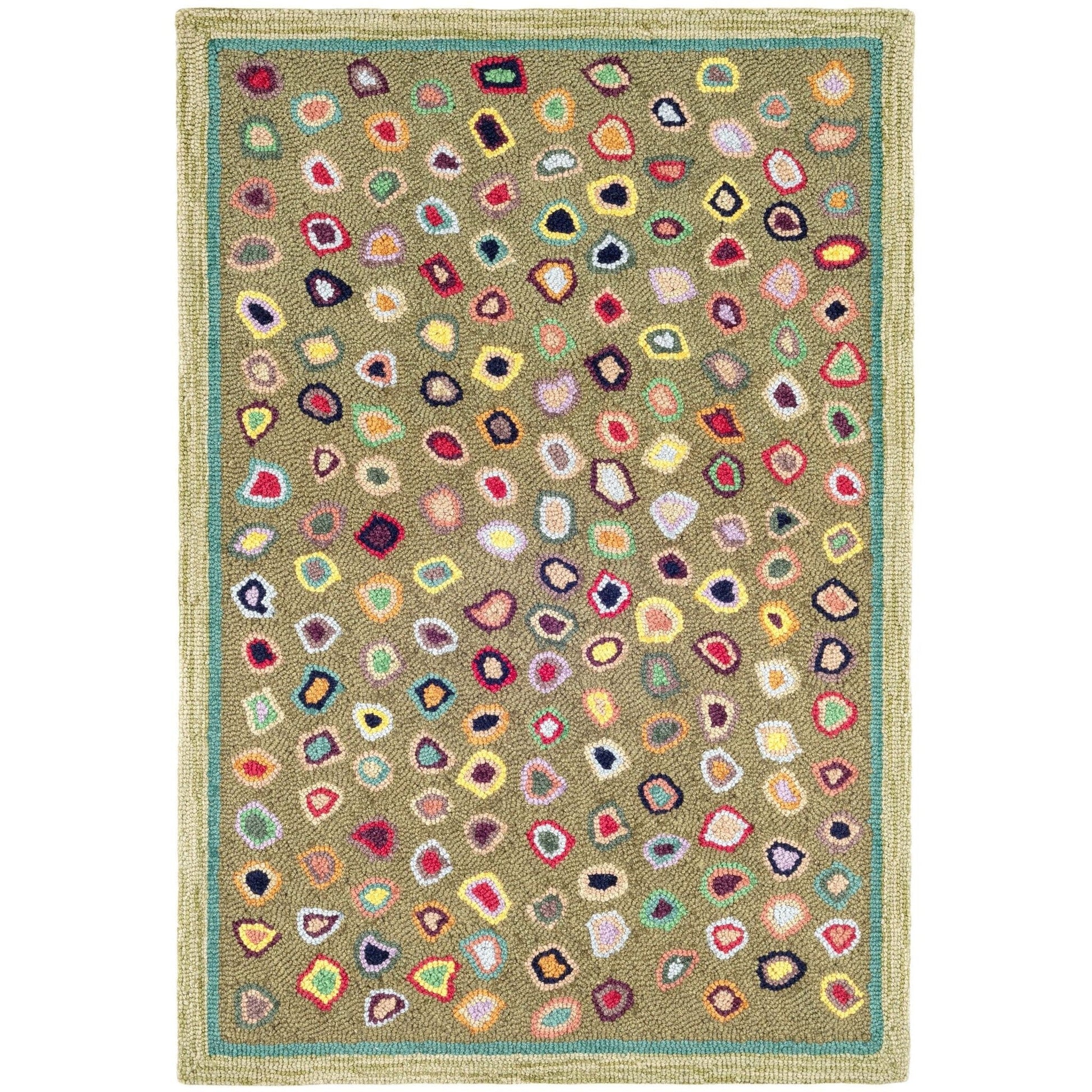 Cat's Paw Sage Hand Micro Hooked Wool Rug Rugs 