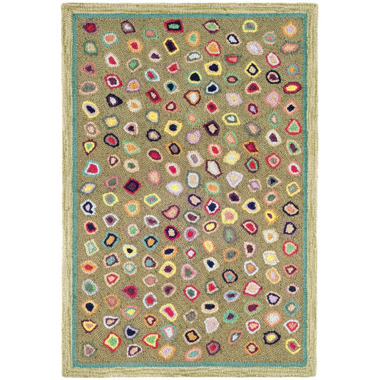 Cat's Paw Sage Hand Micro Hooked Wool Rug Rugs 