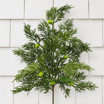 Cedar Spray with Berries 11" Greenery 