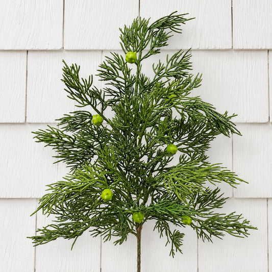 Cedar Spray with Berries 11" Greenery 
