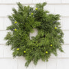 Cedar Wreath with Berries 14" Greenery 