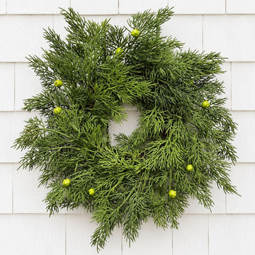 Cedar Wreath with Berries 14" Greenery 