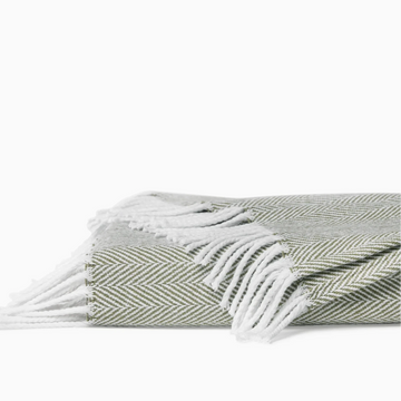 Celine Throw - Cotton - Moss Throws 