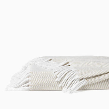 Celine Throw - Cotton - Mushroom Throws 