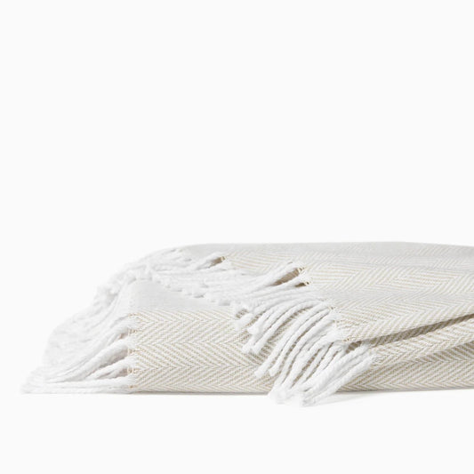 Celine Throw - Cotton - Mushroom Throws 