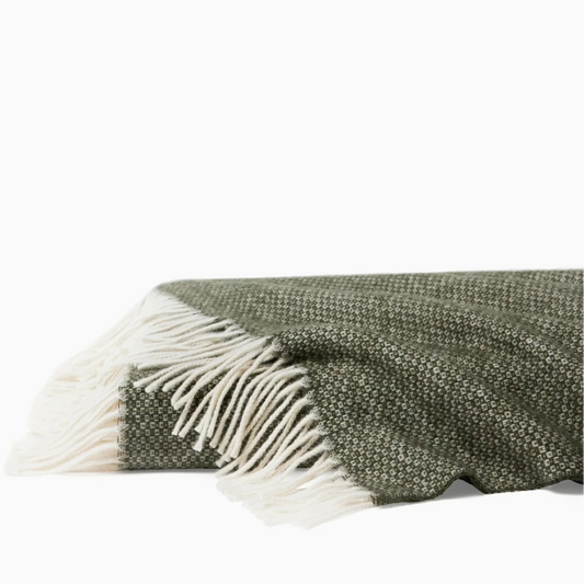 Cervino Throw - Wool/Cashmere - Forest Throws 