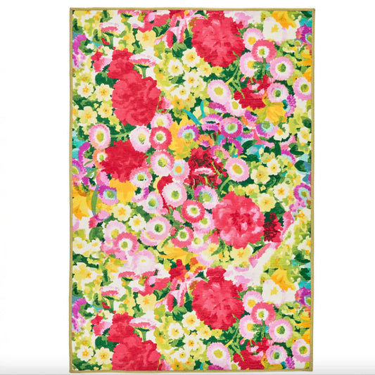 Chamomile Cluster Multi Machine Washable Rug WASHABLE 