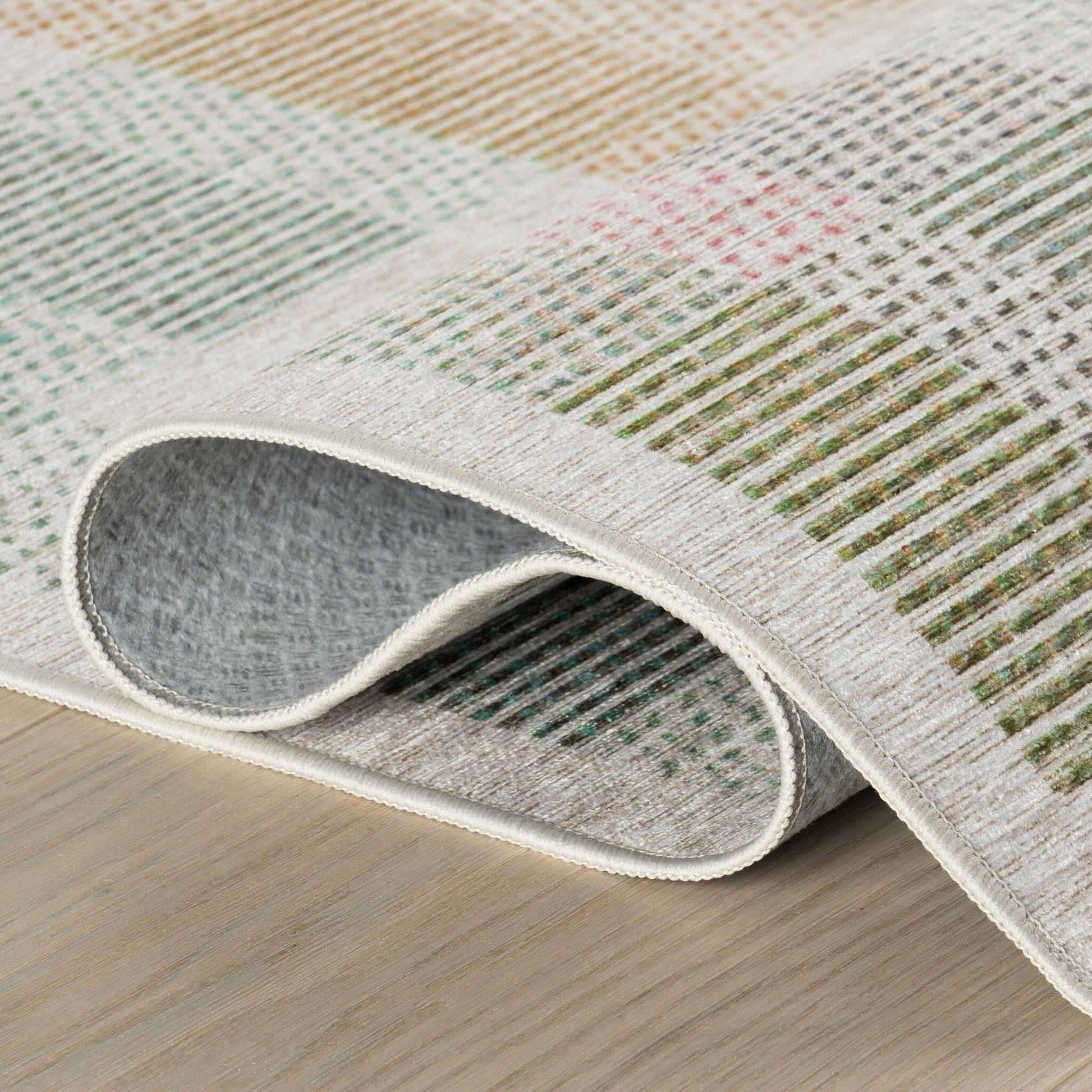 Chanan Farmhouse Plaid Machine Washable Rug - Multi Rugs 