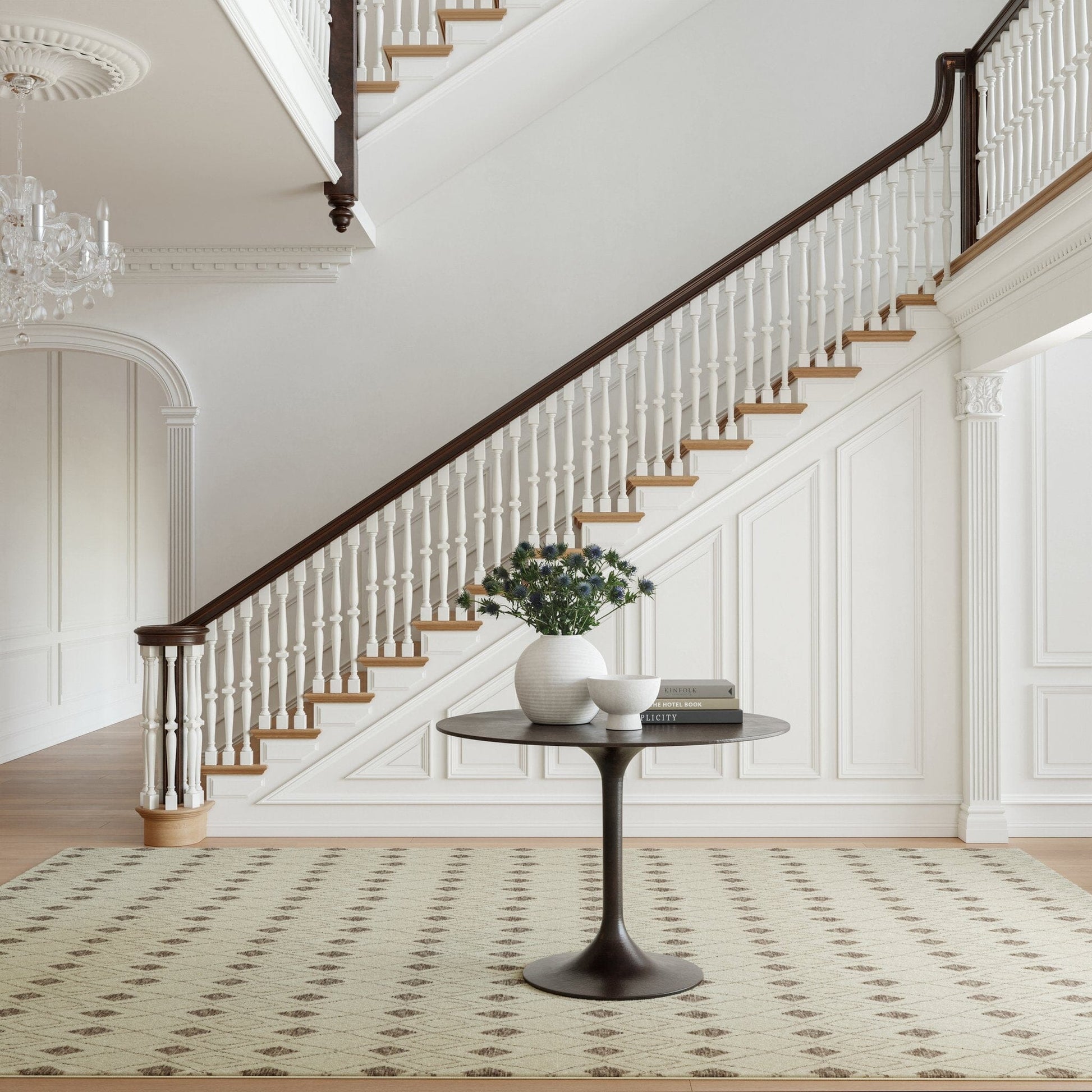 Chandler Ivory Machine Washable Rug - Tan Rugs 