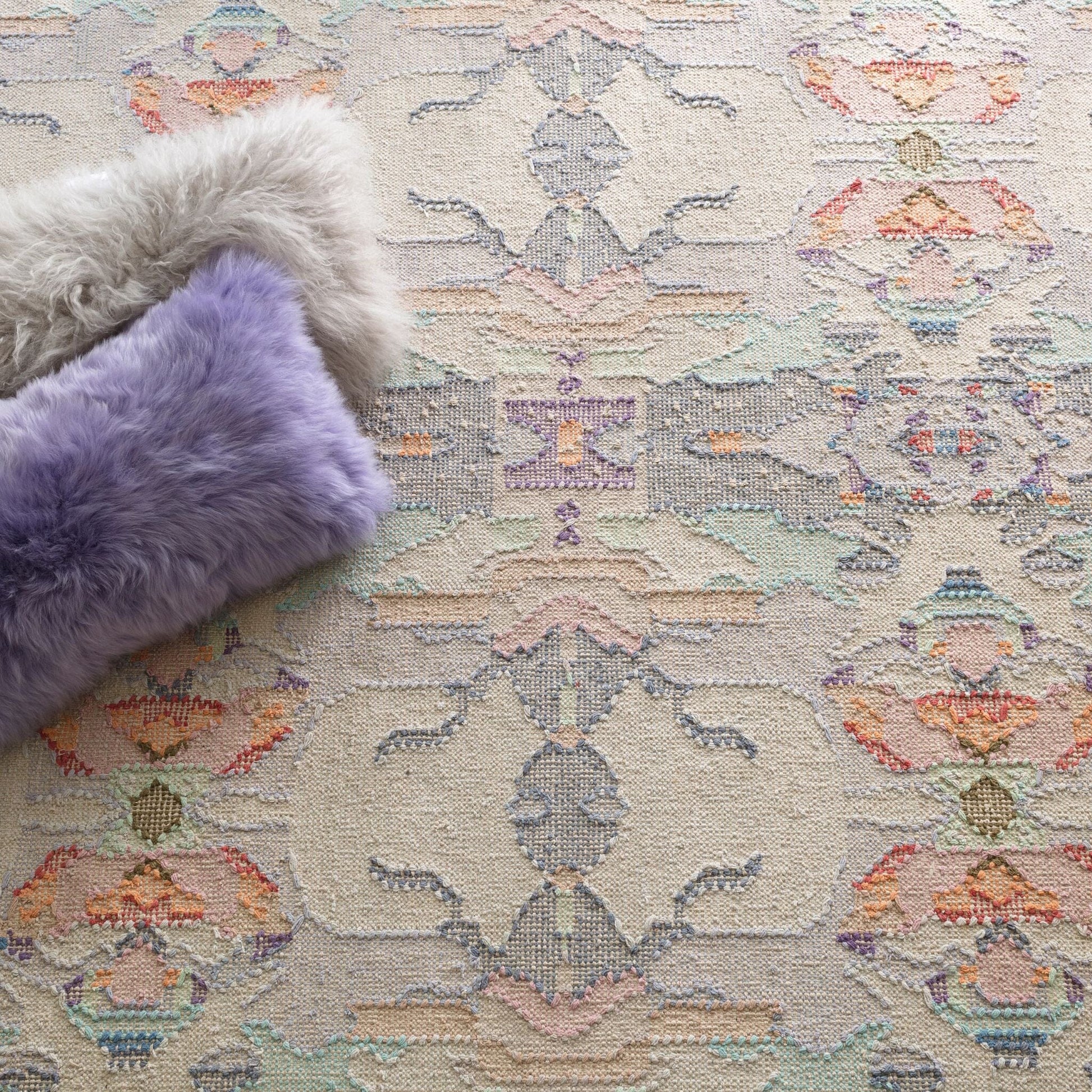 Chapel Hill Hand Loom Knotted Cotton Rug - Multi Rugs 