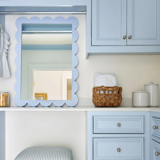 Cherie Wall Mirror - Blue Mirrors 