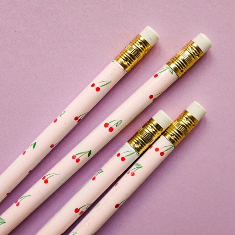 Cherry Pencils - Set of 4 Objects & Accents 