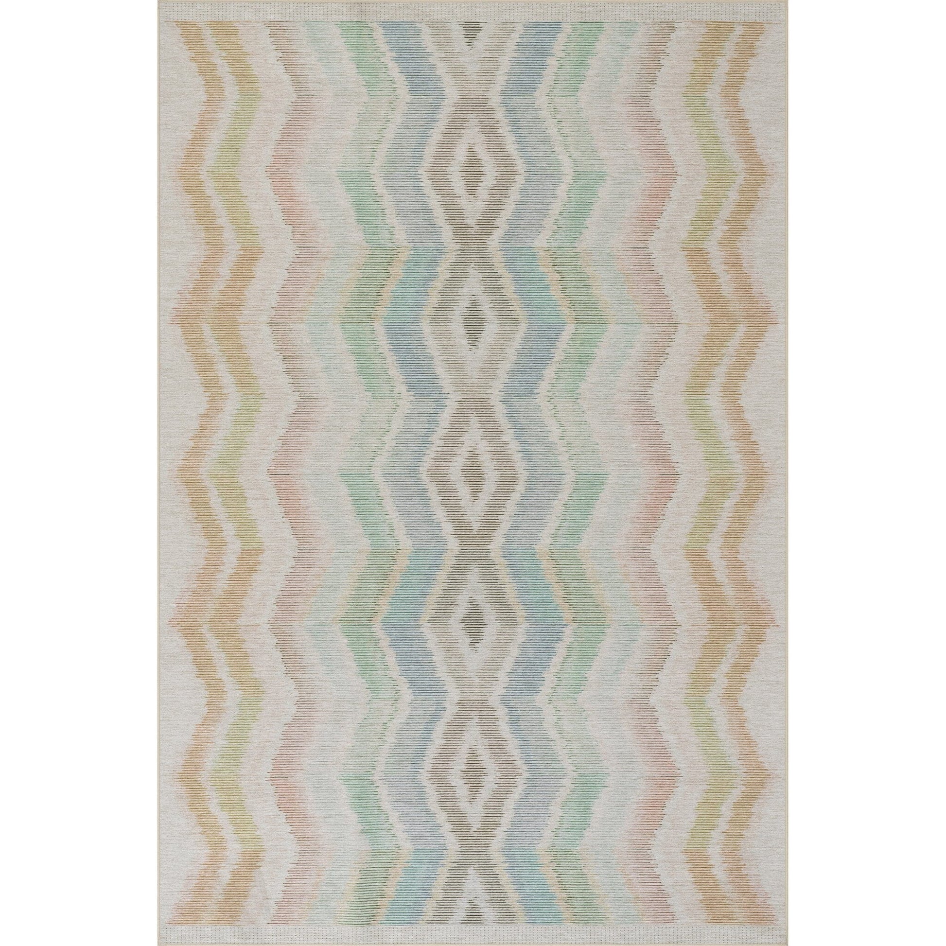 Chevron Machine Washable Rug - Multi Rugs 