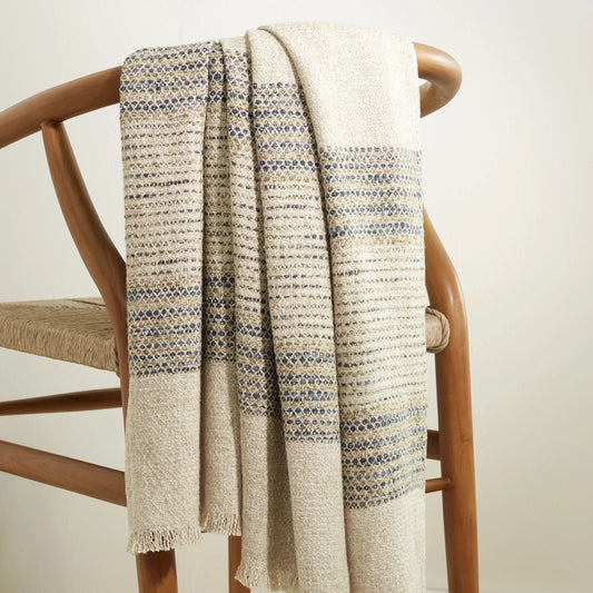 Cielo Stripe Blue Throw Throw 