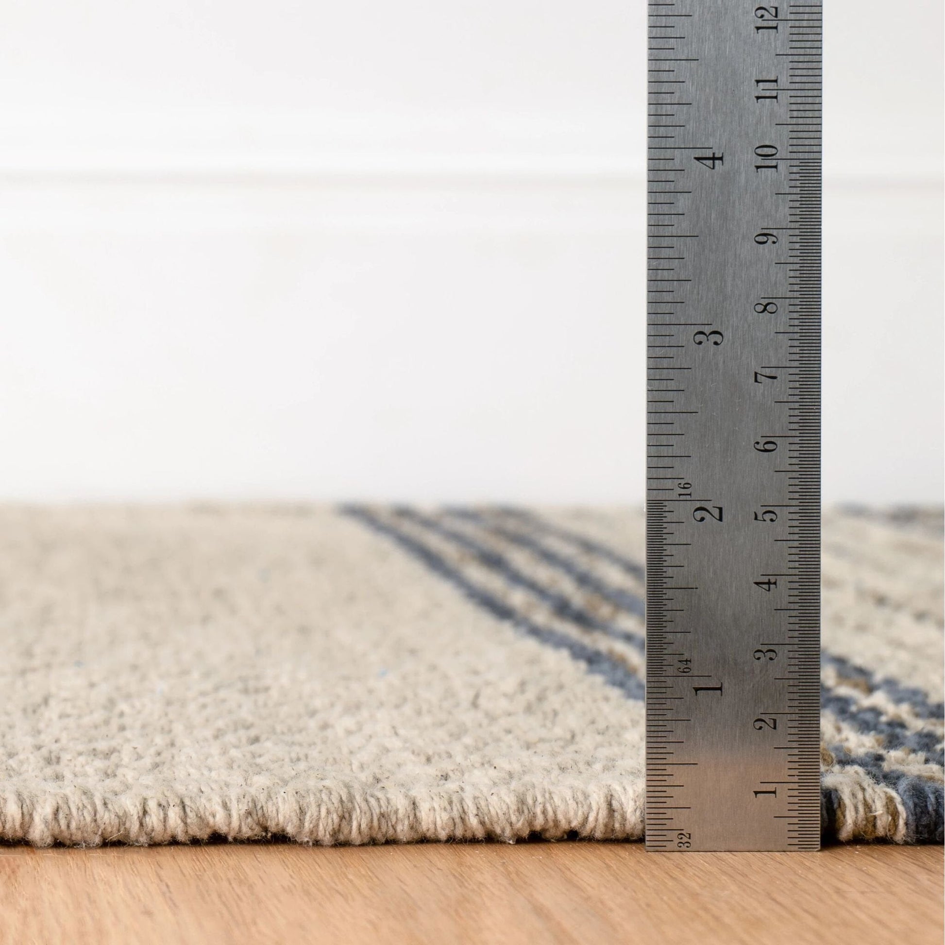 Cielo Stripe Navy Handwoven Cotton Rug Rugs 