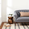 Cielo Stripe Navy Handwoven Cotton Rug Rugs 