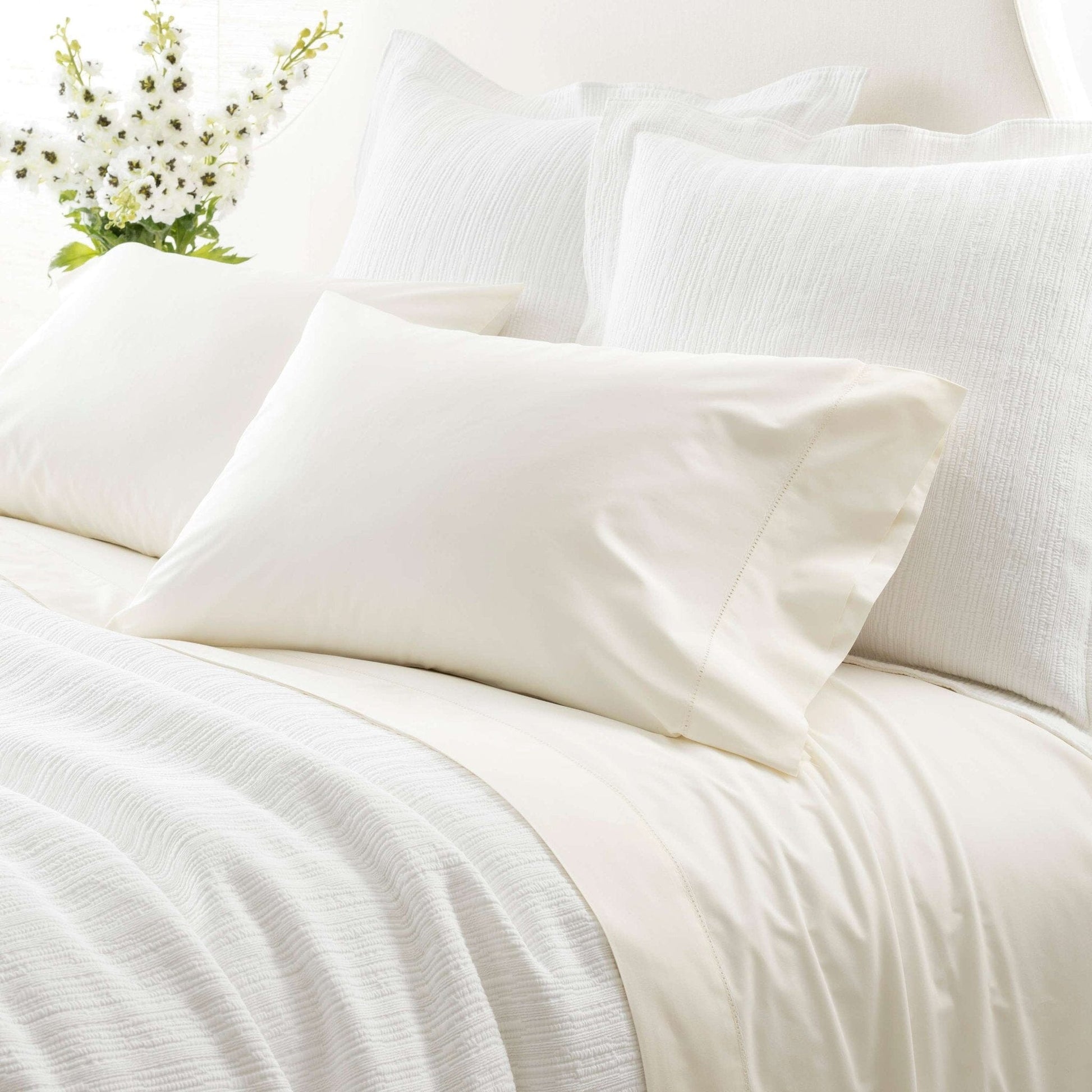 Classic Hemstitch Ivory Sheet Set Sheet Set 