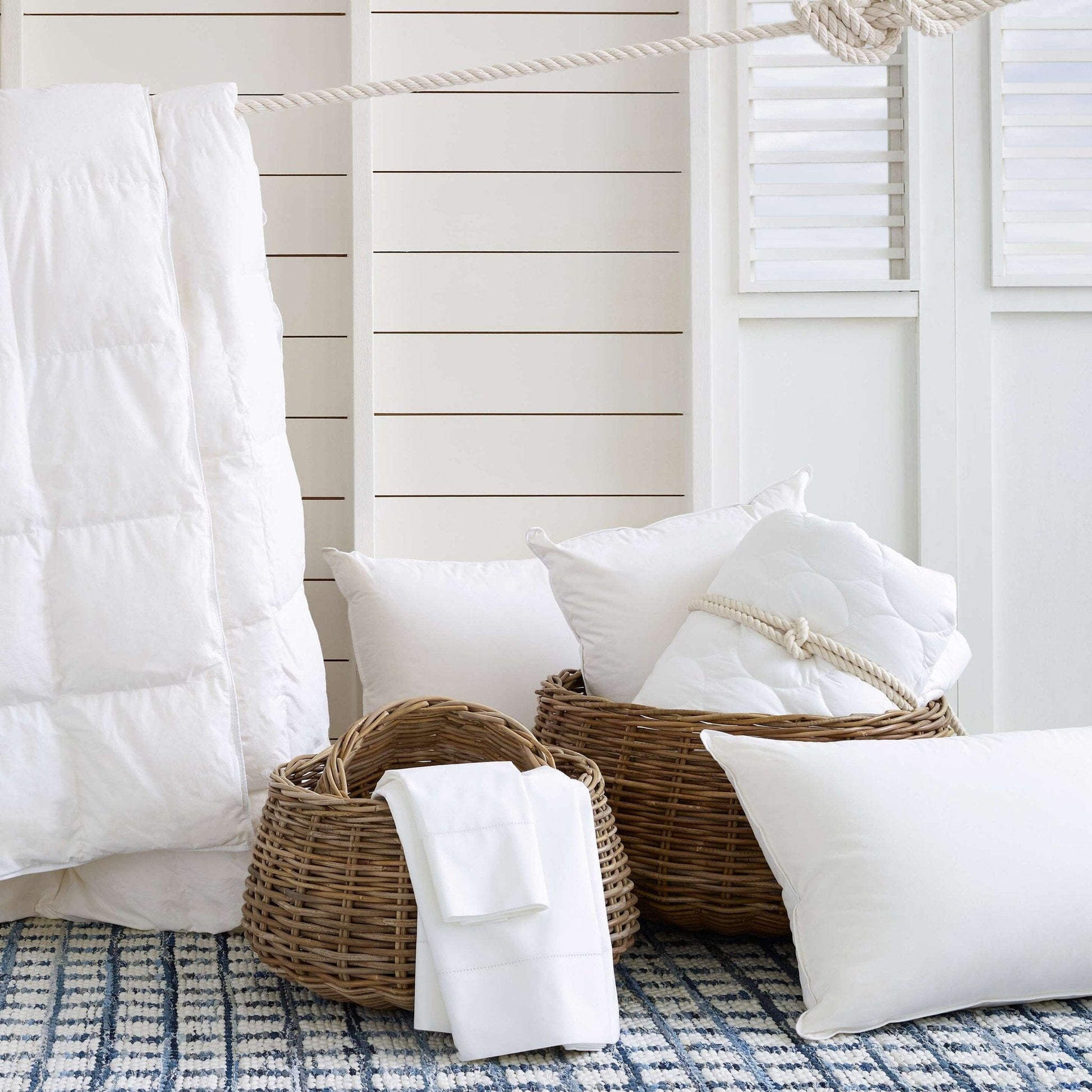 Classic Hemstitch White Pillowcases (Pair) Pillowcases 