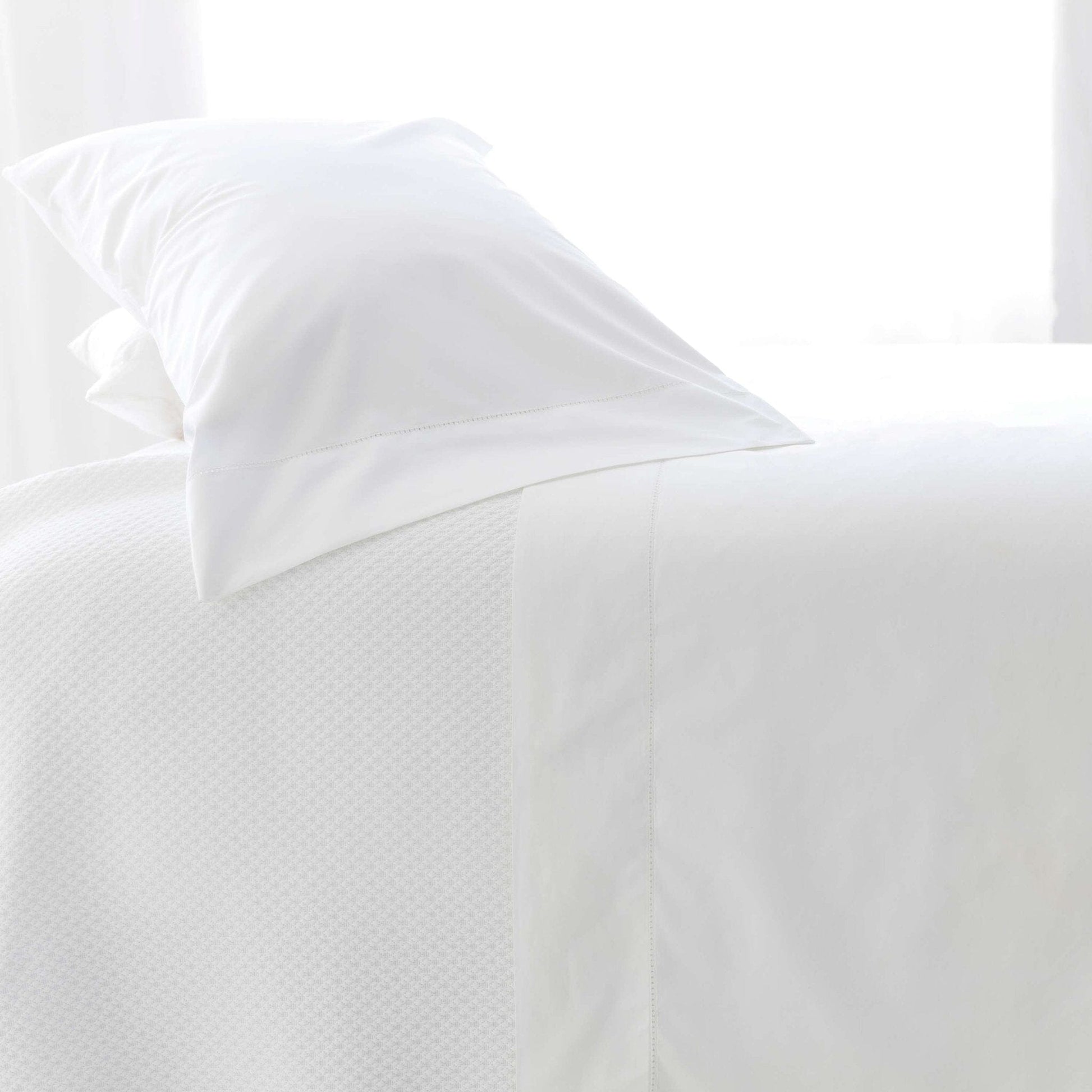Classic Hemstitch White Pillowcases (Pair) Pillowcases 