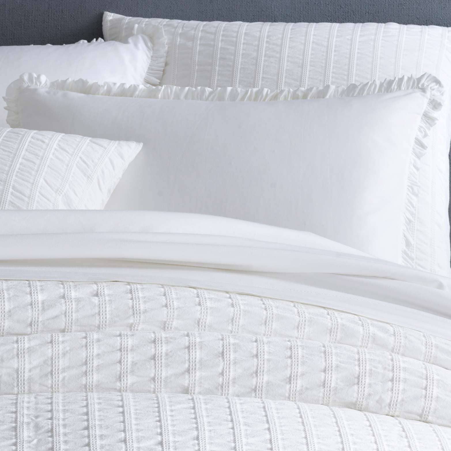 Classic Ruffle White Sham Duvet Sham 