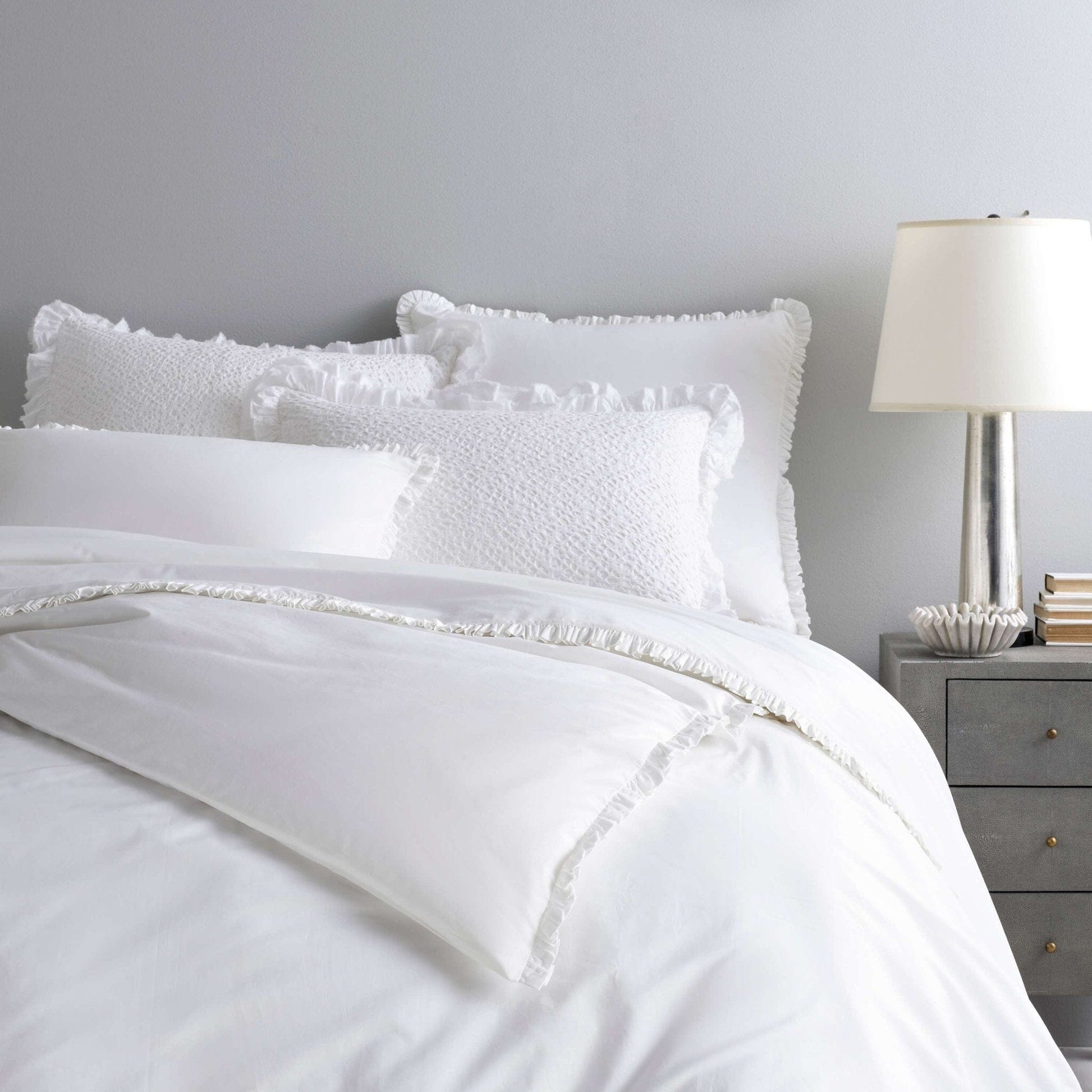 Classic Ruffle White Sham Duvet Sham 