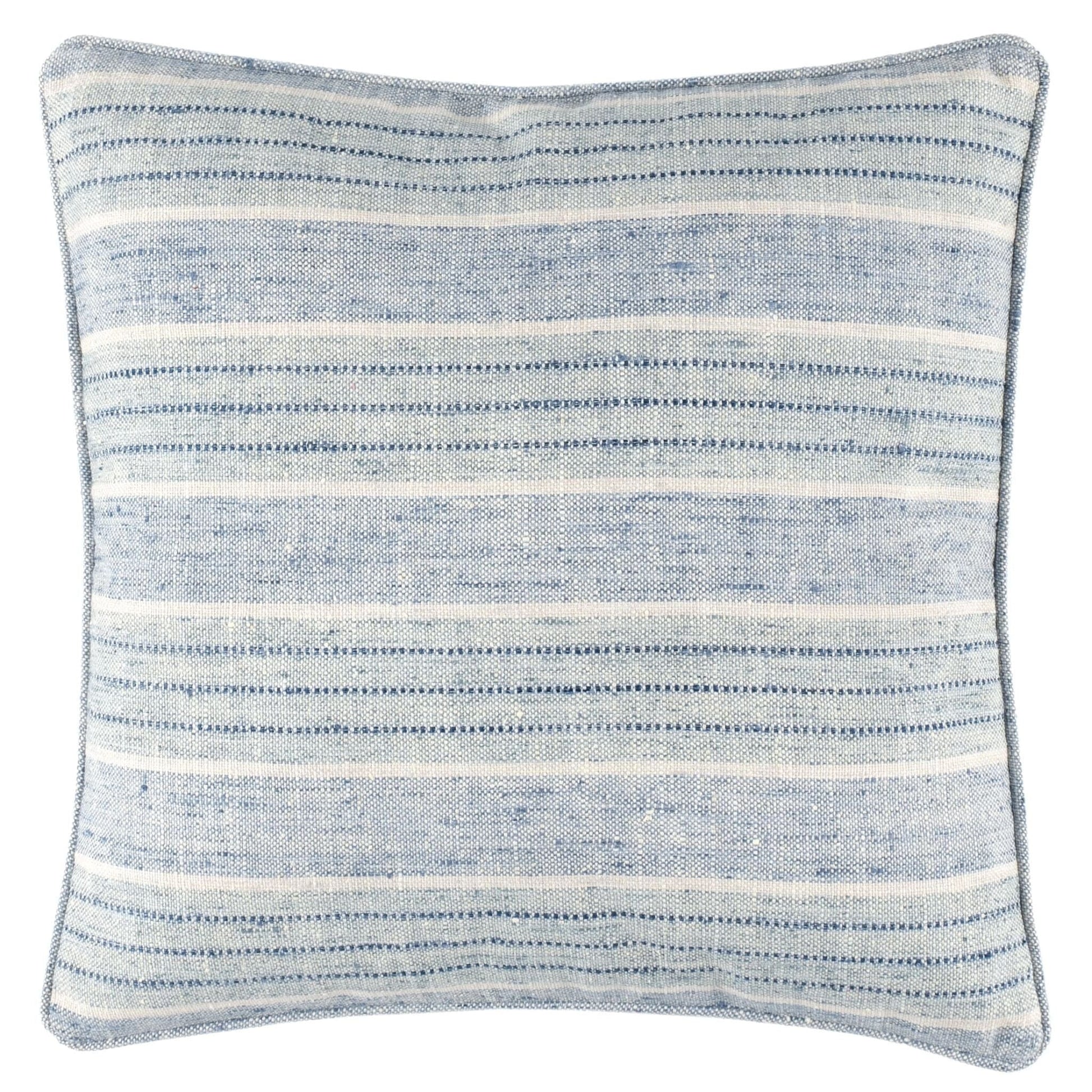 Cliff Stripe Blue Decorative Indoor/Outdoor Pillow Indoor/Outdoor Pillow 