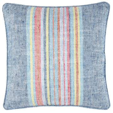 Clover Stripe Navy Decorative Indoor/Outdoor Pillow Indoor/Outdoor Pillow 
