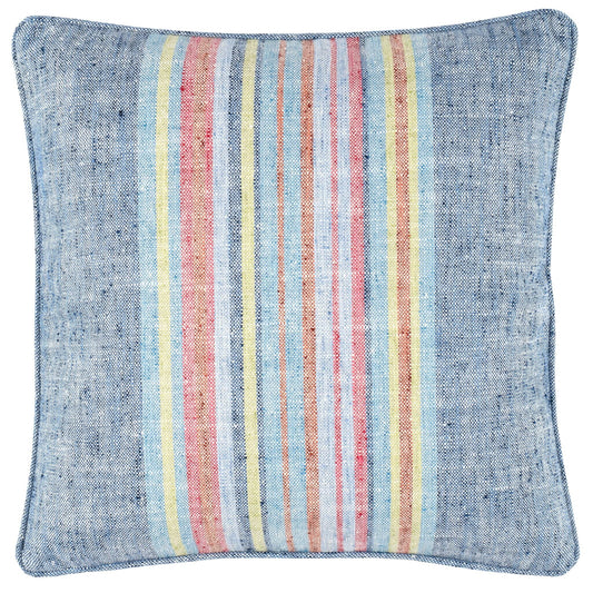 Clover Stripe Navy Decorative Indoor/Outdoor Pillow Indoor/Outdoor Pillow 