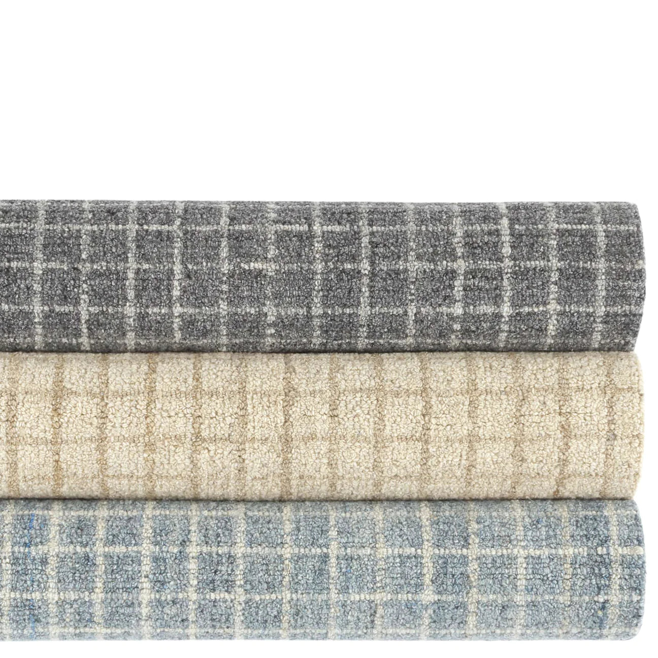 Conall Grey Hand Micro Hooked Wool Rug Rugs 