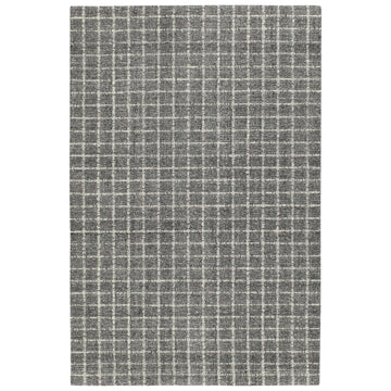 Conall Grey Hand Micro Hooked Wool Rug Rugs 