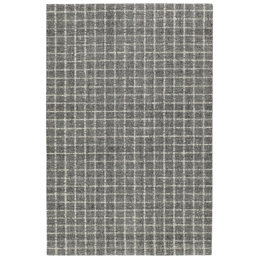 Conall Grey Hand Micro Hooked Wool Rug Rugs 