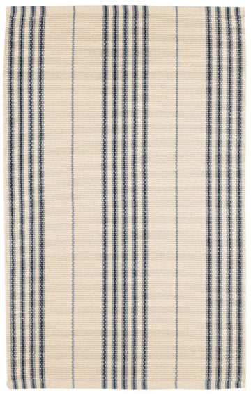 Conway Blue Handwoven Cotton Rug Rugs 
