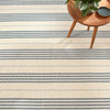 Conway Blue Handwoven Cotton Rug Rugs 
