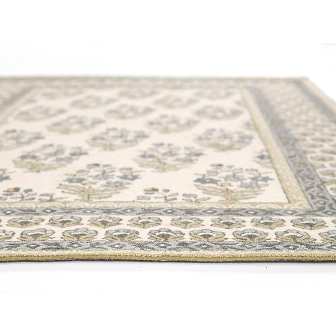 Cotswold - Green Wool/Nylon Rug Rugs 