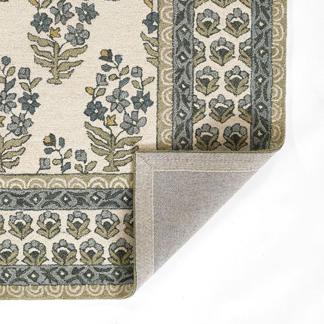 Cotswold - Green Wool/Nylon Rug Rugs 